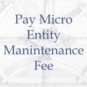 Pay Micro Entity Patent Maintenance Fee